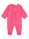 Escada Pleated Logo Pajama In Pink