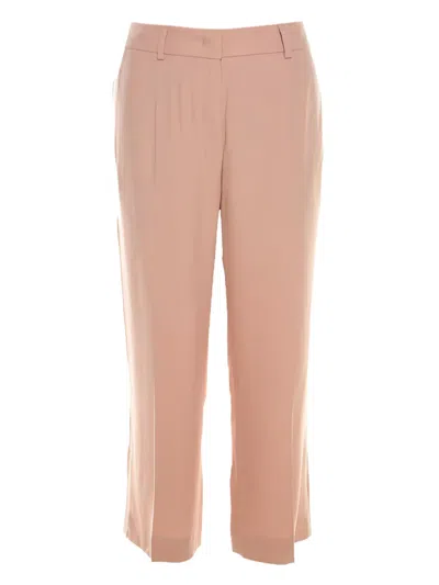 Pre-owned Escada Pleated Trousers In Pink