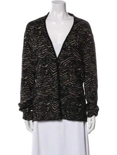 Pre-owned Escada Printed Blazer In Black