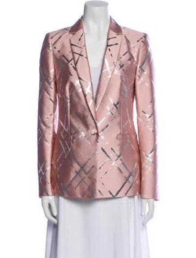 Pre-owned Escada Printed Blazer In Pink