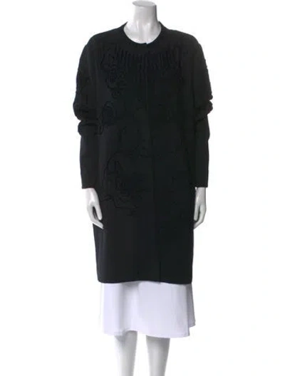 Pre-owned Escada Printed Crew Neck Sweater In Black