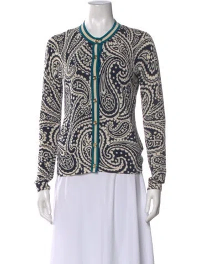 Pre-owned Escada Printed Crew Neck Sweater In Neutrals