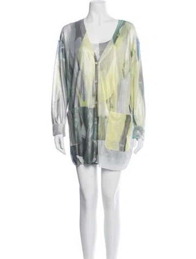 Pre-owned Escada Printed Dress Set In Blue