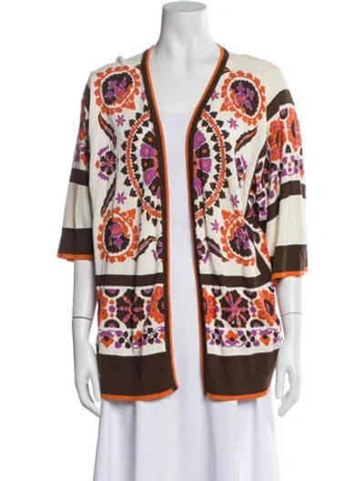 Pre-owned Escada Printed Evening Jacket In Neutral