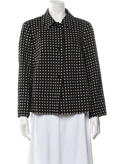Pre-owned Escada Printed Jacket In Black