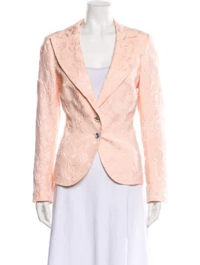 Pre-owned Escada Printed Jacket In Pink