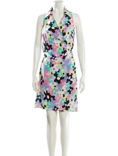 Pre-owned Escada Printed Knee-length Dress In Multi
