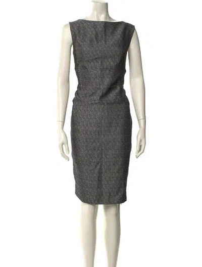 Pre-owned Escada Printed Knee-length Dress In Multi