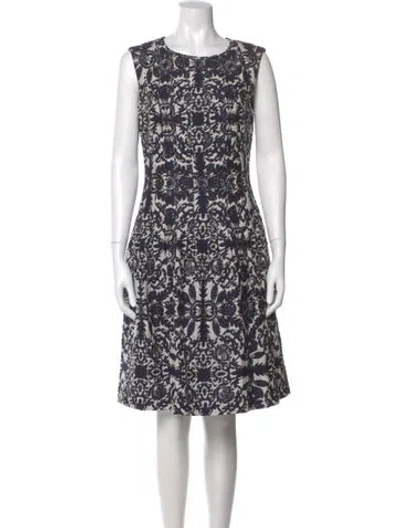 Pre-owned Escada Printed Knee-length Dress In Multi