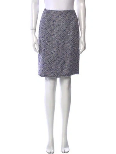 Pre-owned Escada Printed Knee-length Skirt In Blue