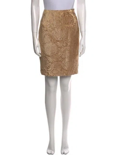 Pre-owned Escada Printed Knee-length Skirt In Neutral