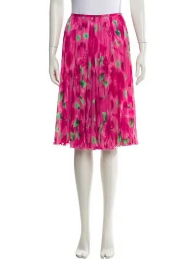 Pre-owned Escada Printed Knee-length Skirt In Pink