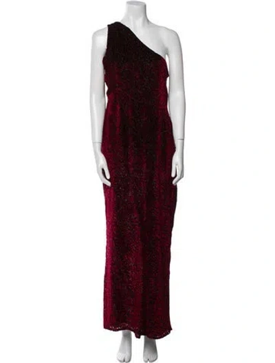 Pre-owned Escada Printed Long Dress In Red