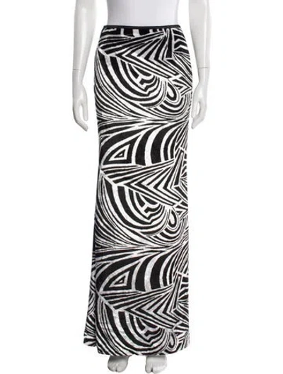 Pre-owned Escada Printed Long Skirt In Multi