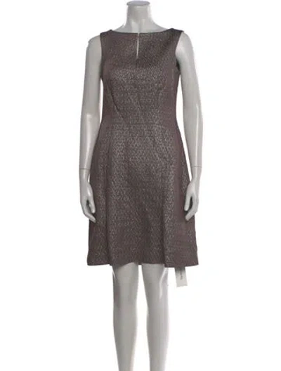 Pre-owned Escada Printed Mini Dress In Purple