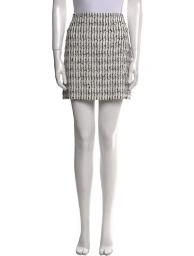 Pre-owned Escada Printed Mini Skirt In Blue