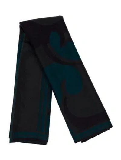 Pre-owned Escada Printed Mock Neck Sweater In Gray