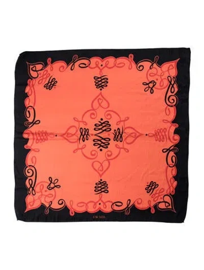 Pre-owned Escada Printed Scarf In Pink