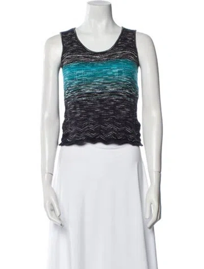 Pre-owned Escada Printed Scoop Neck Sweater In Neutral