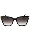 Escada Rectangular Acetate Sunglasses For Women In Black