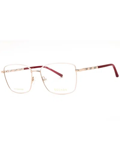 Escada Rectangular Women's Designer Eyeglasses In Gold