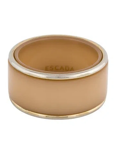Pre-owned Escada Resin Bangle Bracelet, 8" In Multi
