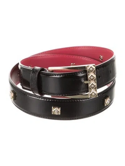 Pre-owned Escada Reversible Quentin 32mm Belt Leather Belt In Multi