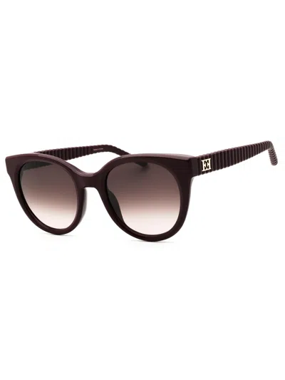 Escada Round Premium Acetate Women's Sunglasses In Burgundy