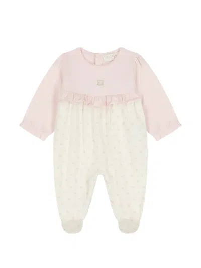Escada Babies' Ruffle-detail Romper In Pink