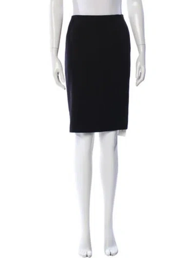 Pre-owned Escada Ruffle Embellishment Knee-length Skirt In Black
