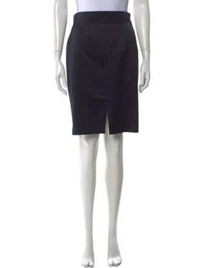 Pre-owned Escada Ruffle Embellishment Knee-length Skirt In Black