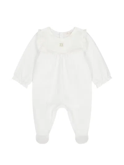 Escada Babies' Ruffled Pyjama In White