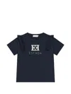 Escada Ruffled Short-sleeve T-shirt In Blue