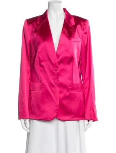 Pre-owned Escada Satin Blazer In Pink