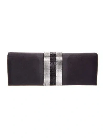 Pre-owned Escada Satin Clutch In Black