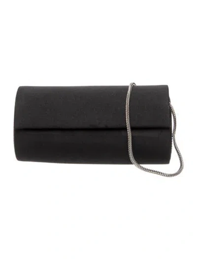 Pre-owned Escada Satin Clutch In Black