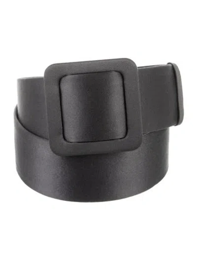 Pre-owned Escada Satin Waist Belt In Black