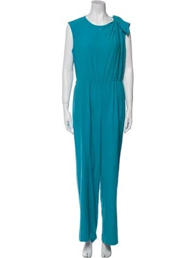 Pre-owned Escada Scoop Neck Jumpsuit In Blue