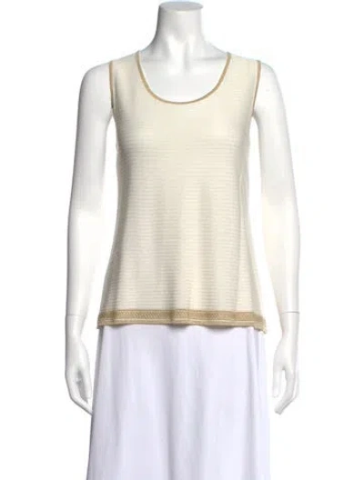 Pre-owned Escada Scoop Neck Sleeveless Top