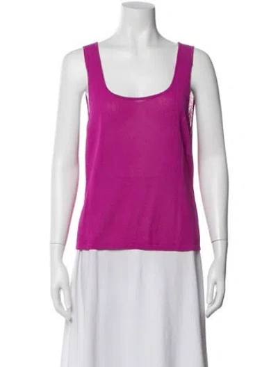 Pre-owned Escada Scoop Neck Sleeveless Top In Purple
