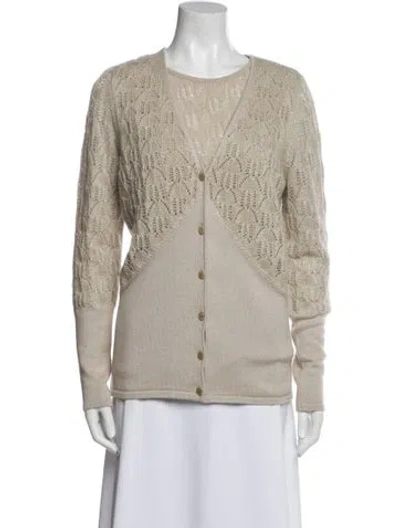 Pre-owned Escada Scoop Neck Sweater In Gold