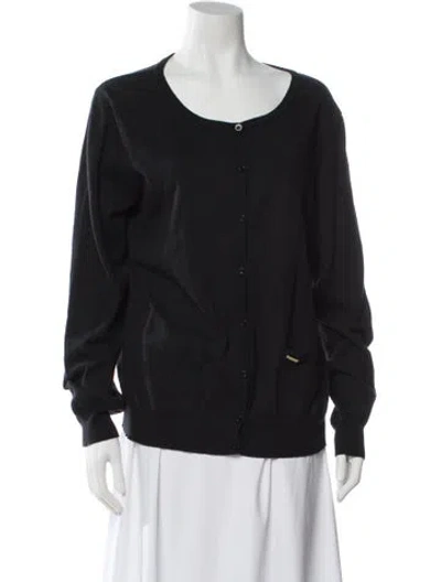 Pre-owned Escada Scoop Neck Sweater In Gray