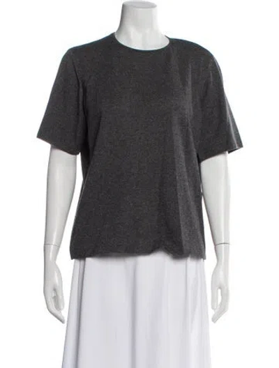 Pre-owned Escada Scoop Neck Sweater In Gray