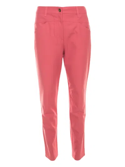 Pre-owned Escada Seam-detail Trousers In Pink
