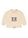 Escada Girls Embroidered Logo Sweatshirt In Multi
