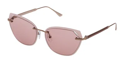 Escada Sesb11 0a39 Women's Sunglasses Rose-gold Size 60
