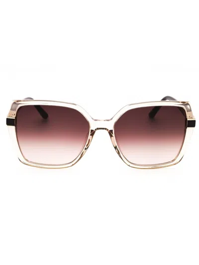 Escada Sesd90 Rectangular Women's Sunglasses In Neutral