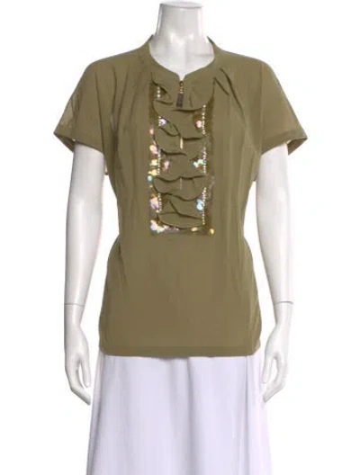 Pre-owned Escada Short Sleeve Blouse
