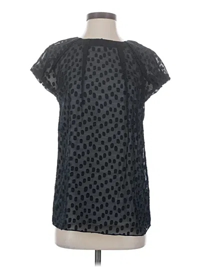 Escada Short Sleeve Blouse In Black
