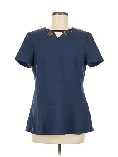 Pre-owned Escada Short Sleeve Blouse In Blue